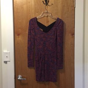 Long sleeve mini dress